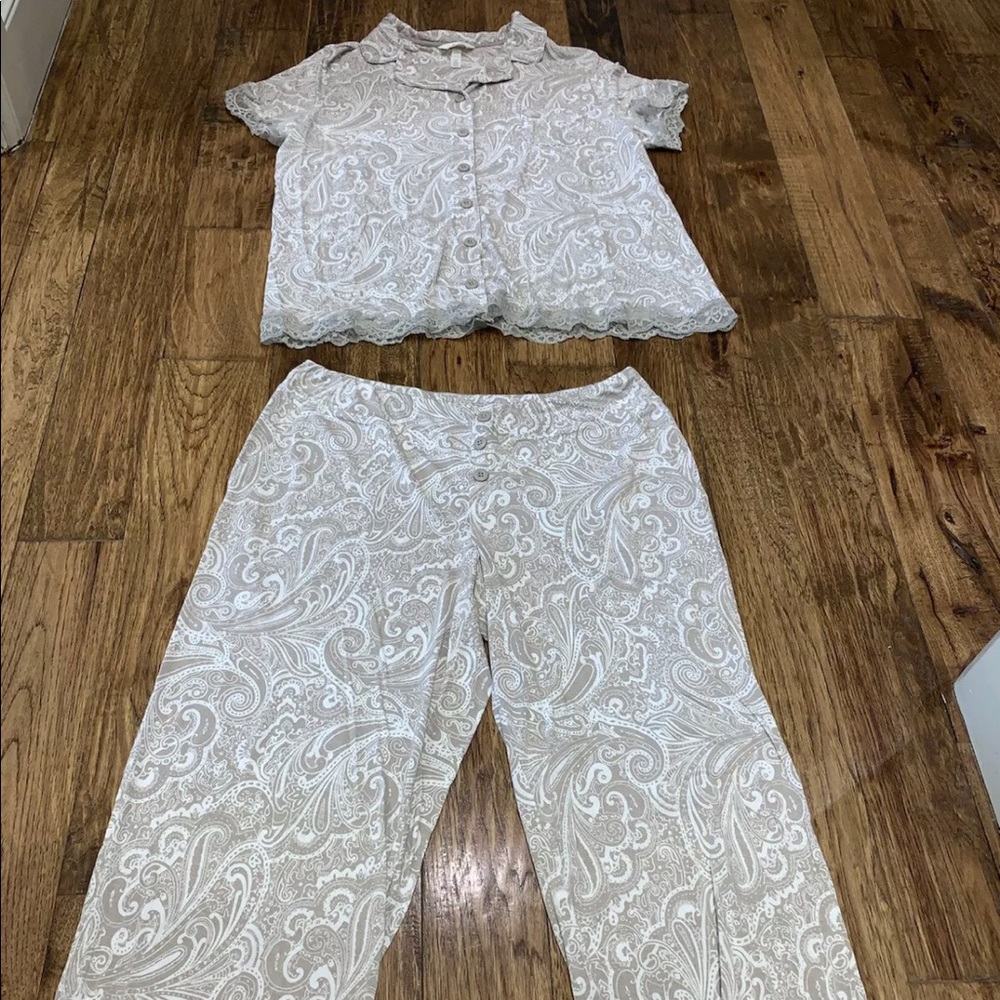 Soma lounge pajama set Clarke top xl pant.